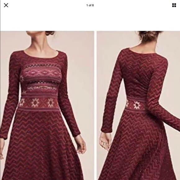 CECILIA PRADO ANTHROPOLOGIE SWEATER DRESS SIZE M - Picture 2 of 6